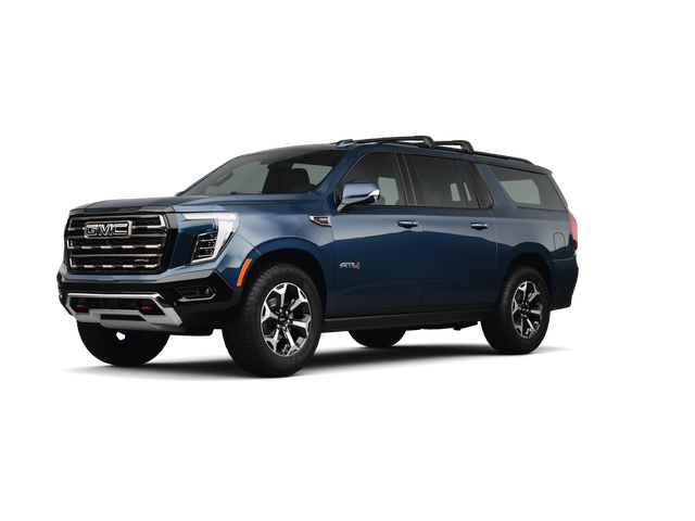 2025 GMC Yukon XL AT4 Ultimate, front three-quarter view, paint 1 of 8
