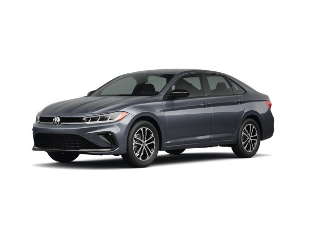 2025 Volkswagen Jetta Sport, front three-quarter view, paint 1 of 8