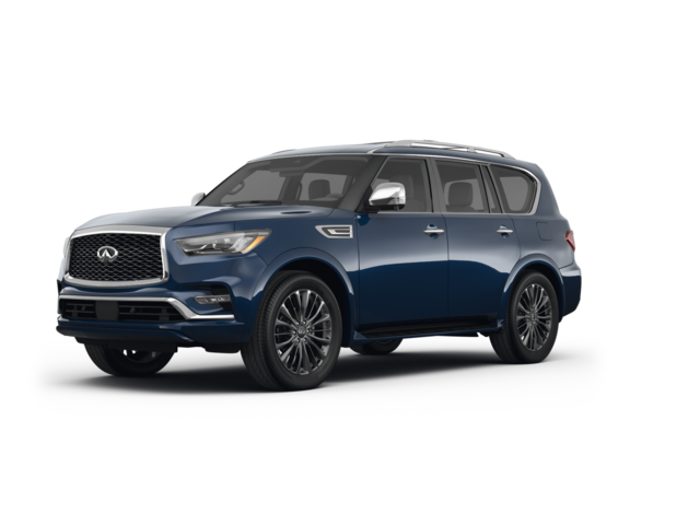 2022 INFINITI QX80 SENSORY, front three-quarter view, paint 1 of 8
