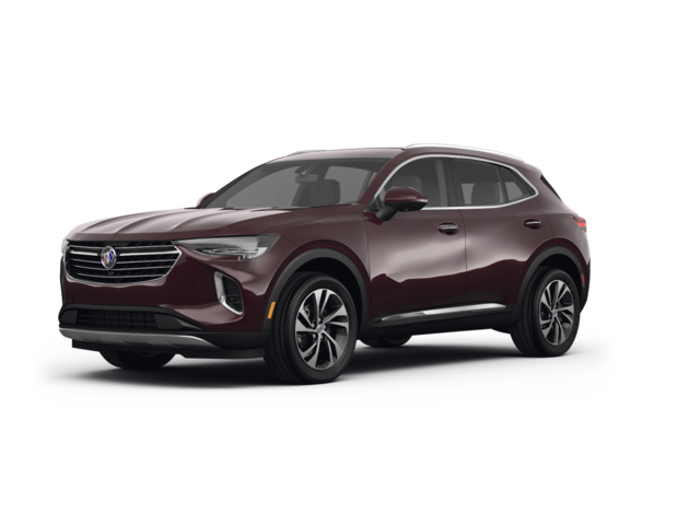 2022 Buick Envision Essence, front three-quarter view, paint 1 of 7