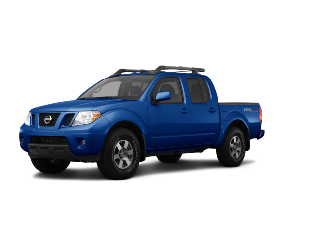 2012 Nissan Frontier PRO-4X, front three-quarter view, paint 1 of 7