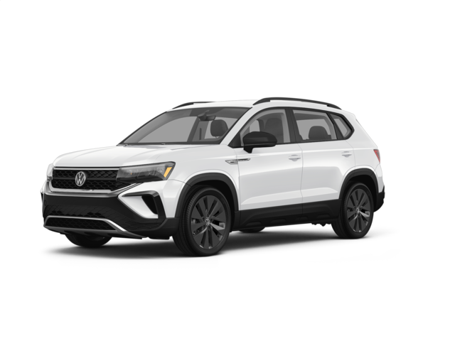 2023 Volkswagen Taos S, front three-quarter view, paint 1 of 5