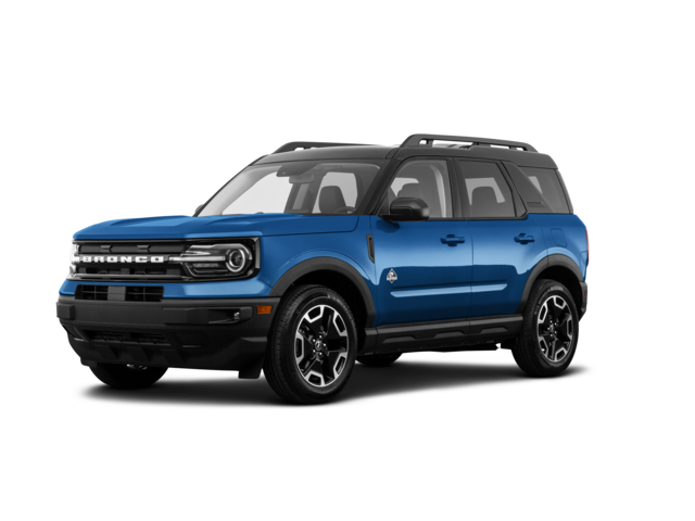 2023 Ford Bronco Sport Outer Banks, front three-quarter view, paint 1 of 8