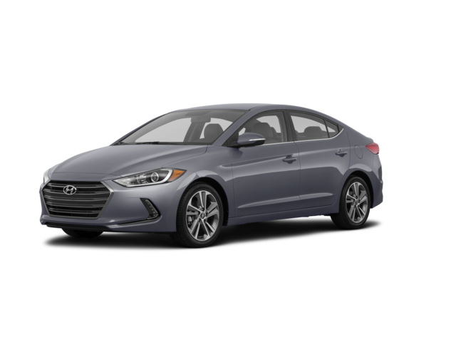 2018 Hyundai Elantra Limited, front three-quarter view, paint 1 of 8
