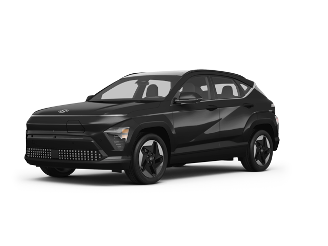 2025 Hyundai Kona Electric Limited, front three-quarter view, paint 1 of 8