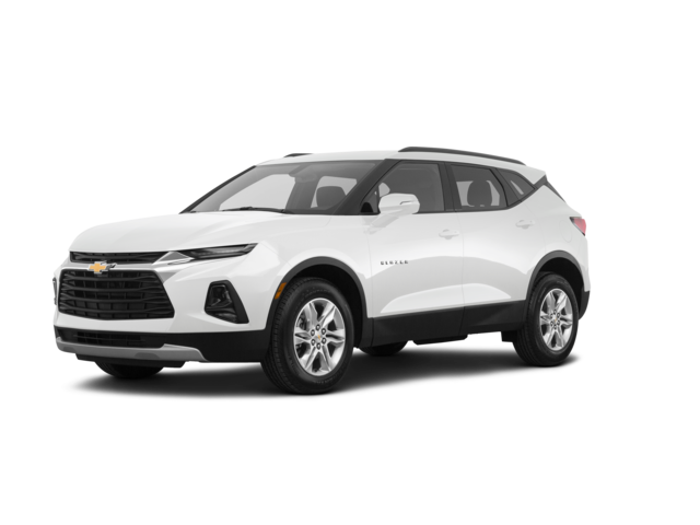 2022 Chevrolet Blazer 3LT, front three-quarter view, paint 1 of 8