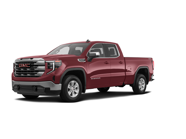 2025 GMC Sierra 1500 SLE, front three-quarter view, paint 1 of 8
