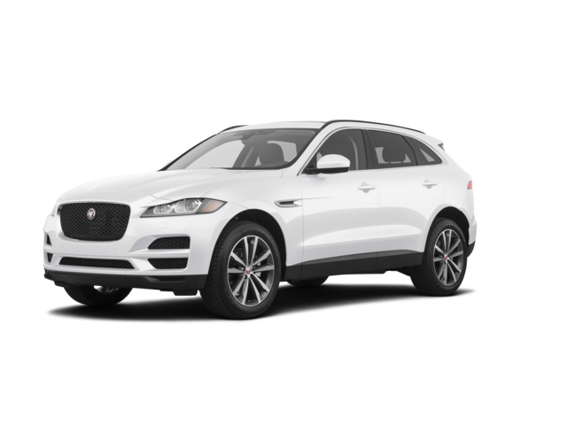 2019 Jaguar F-Pace 25t Prestige, front three-quarter view, paint 1 of 8