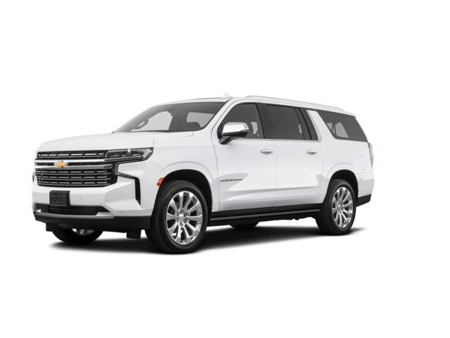 2023 Chevrolet Suburban RST, front three-quarter view, paint 1 of 8