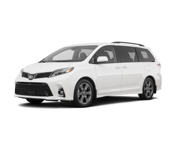 2019 Toyota Sienna Limited 7-Passenger, front three-quarter view, paint 1 of 8