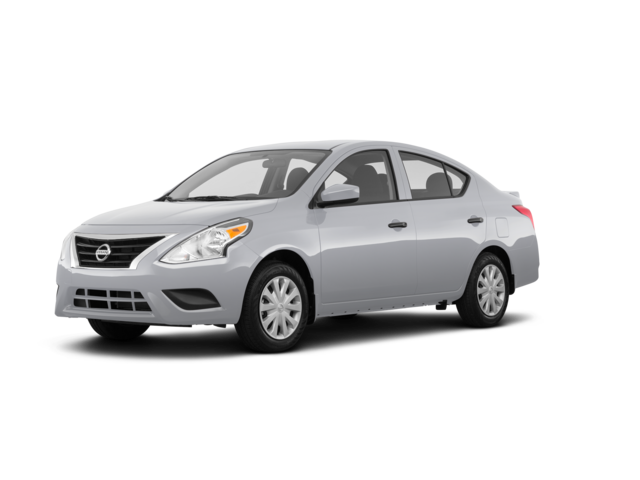 2018 Nissan Versa 1.6 S, front three-quarter view, paint 1 of 6