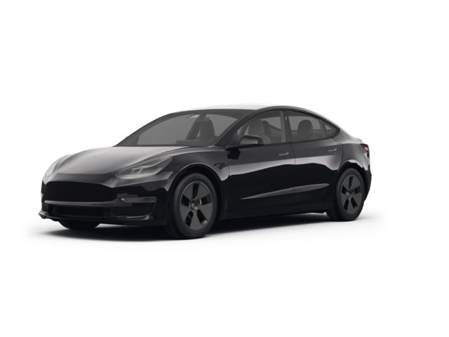 2022 Tesla Model 3 Long Range, front three-quarter view, paint 1 of 5