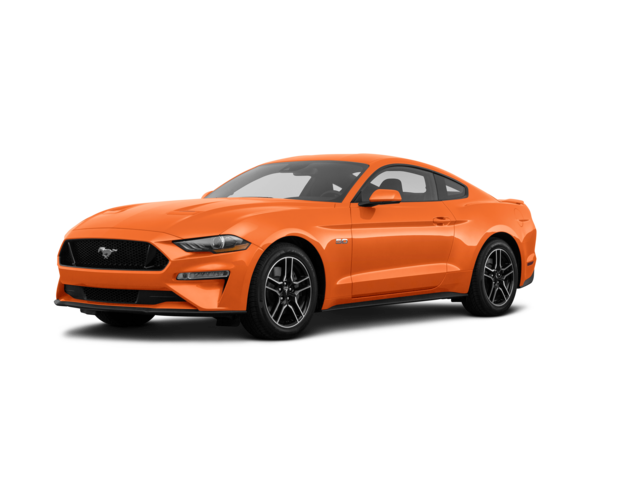 2021 Ford Mustang GT, front three-quarter view, paint 1 of 8
