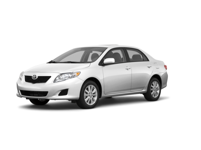 2010 Toyota Corolla XLE, front three-quarter view, paint 1 of 8