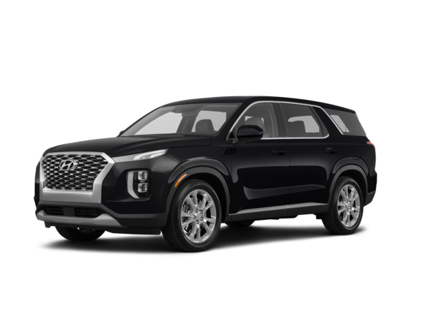2020 Hyundai Palisade SE, front three-quarter view, paint 1 of 7