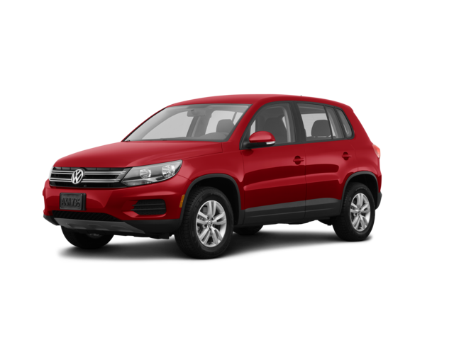 2013 Volkswagen Tiguan S, front three-quarter view, paint 1 of 7
