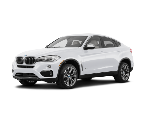 2018 BMW X6 xDrive35i, front three-quarter view, paint 1 of 8