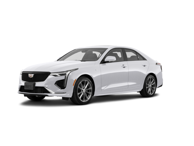 2022 Cadillac CT4 Sport, front three-quarter view, paint 1 of 8