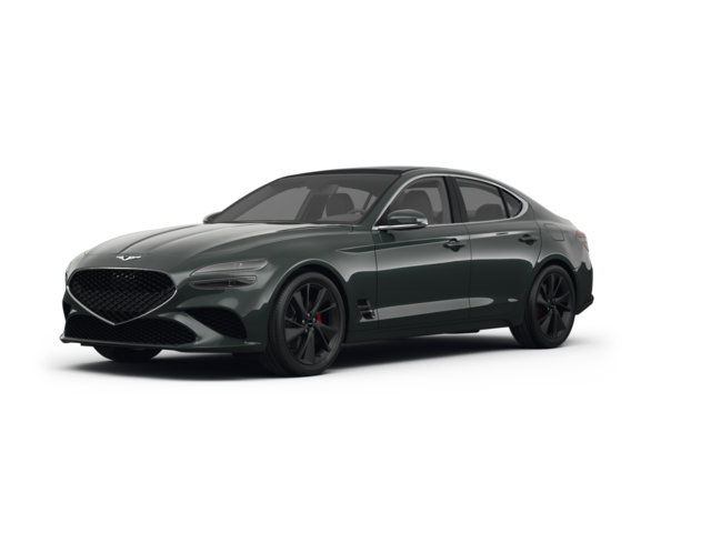 2022 Genesis G70 2.0T, front three-quarter view, paint 1 of 8