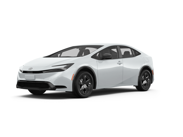 2023 Toyota Prius LE, front three-quarter view, paint 1 of 6