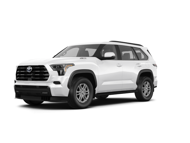 2024 Toyota Sequoia SR5, front three-quarter view, paint 1 of 8