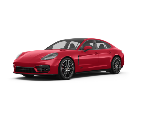 2023 Porsche Panamera 4 E-Hybrid Sport Turismo, front three-quarter view, paint 1 of 8