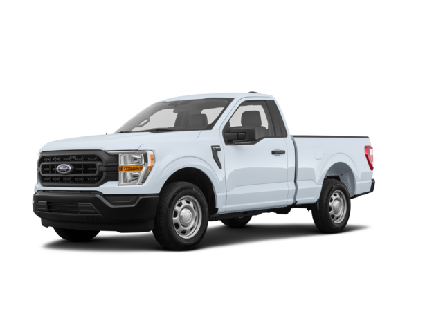 2021 Ford F-150 XL, front three-quarter view, paint 1 of 8