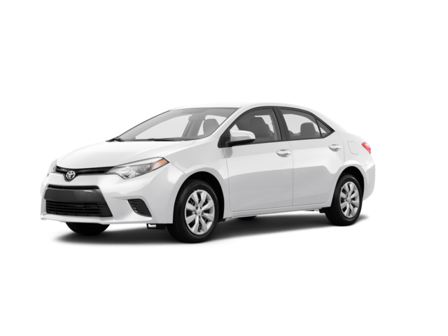 2016 Toyota Corolla LE, front three-quarter view, paint 1 of 8