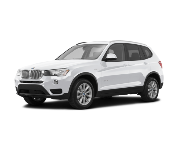 2017 BMW X3 sDrive28i, front three-quarter view, paint 1 of 8