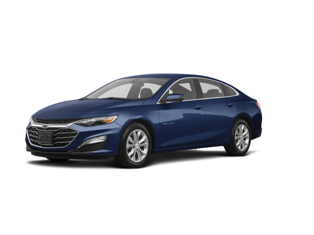 2019 Chevrolet Malibu RS, front three-quarter view, paint 1 of 8