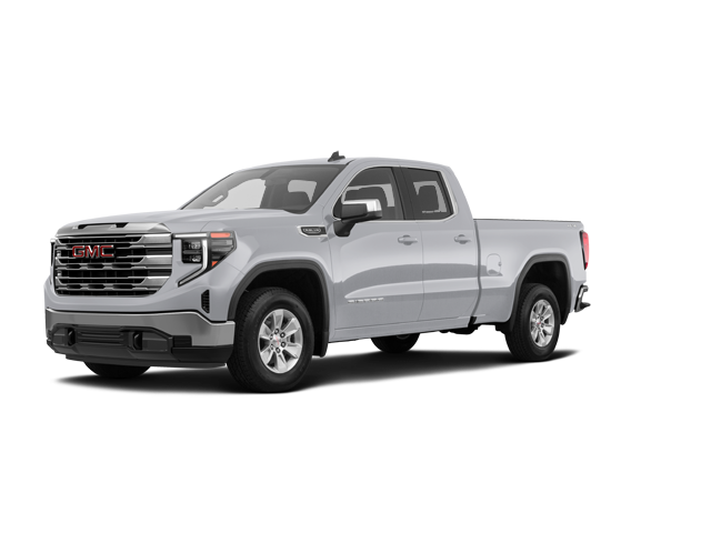 2026 GMC Sierra 1500 SLE, front three-quarter view, paint 1 of 8