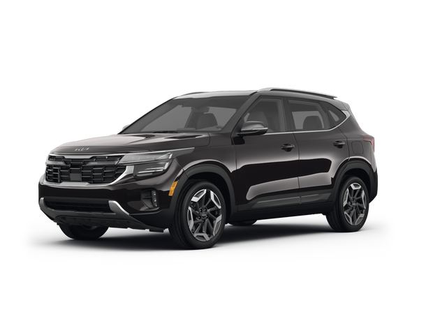 2024 Kia Seltos SX, front three-quarter view, paint 1 of 8
