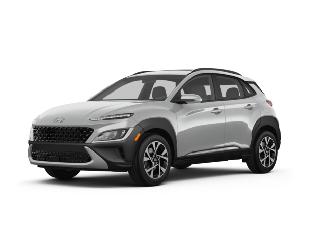 2023 Hyundai Kona Limited, front three-quarter view, paint 1 of 8