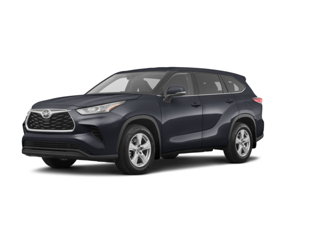 2021 Toyota Highlander L, front three-quarter view, paint 1 of 5