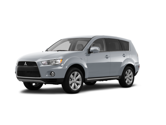 2012 Mitsubishi Outlander ES, front three-quarter view, paint 1 of 8