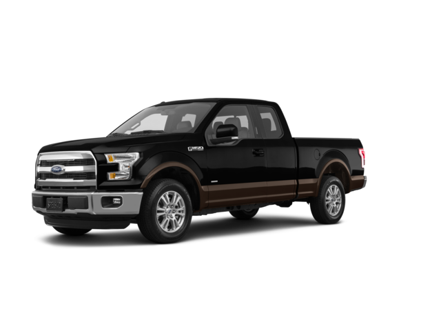 2016 Ford F-150 Lariat, front three-quarter view, paint 1 of 8