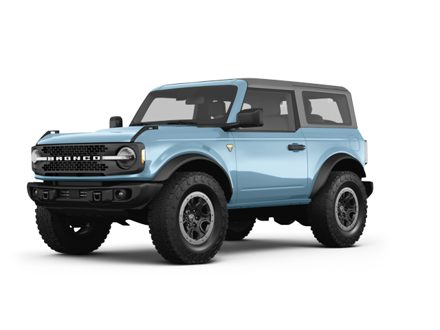 2025 Ford Bronco Badlands, front three-quarter view, paint 1 of 8