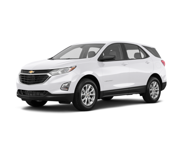 2018 Chevrolet Equinox LS, front three-quarter view, paint 1 of 8