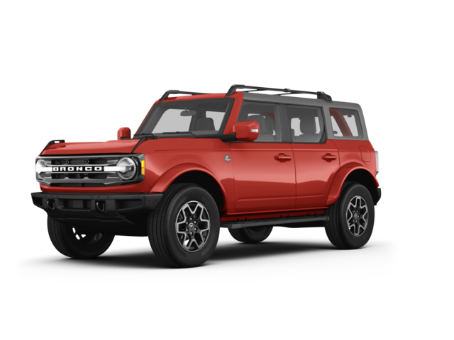 2024 Ford Bronco Everglades, front three-quarter view, paint 1 of 8