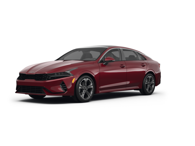 2022 Kia K5 EX, front three-quarter view, paint 1 of 8