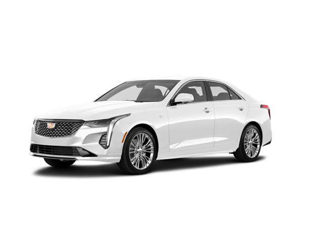 2026 Cadillac CT4 V, front three-quarter view, paint 1 of 8