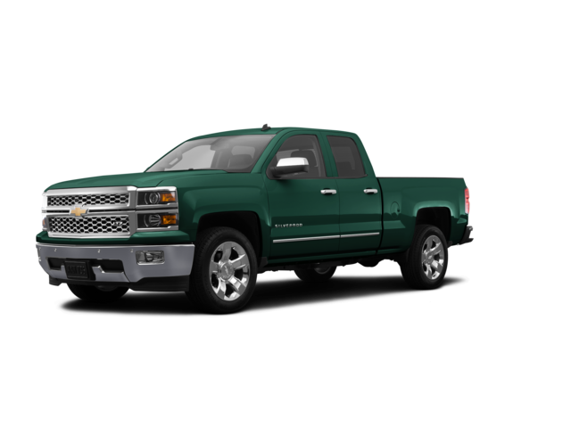 2015 Chevrolet Silverado 1500 LTZ, front three-quarter view, paint 1 of 8