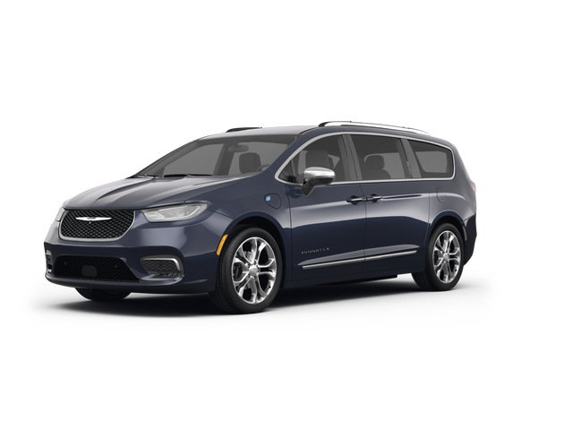 2022 Chrysler Pacifica Pinnacle, front three-quarter view, paint 1 of 8